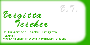 brigitta teicher business card